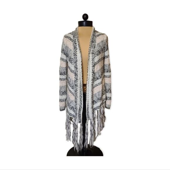 Chico's Boho Fringe Sweater Size Small Chicos size 1 - Picture 1 of 5
